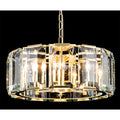 6L Presocia Satin Brass Crystal Pendant