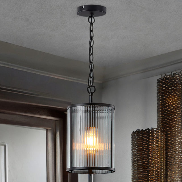 Carter Ribbon Glass Pendant