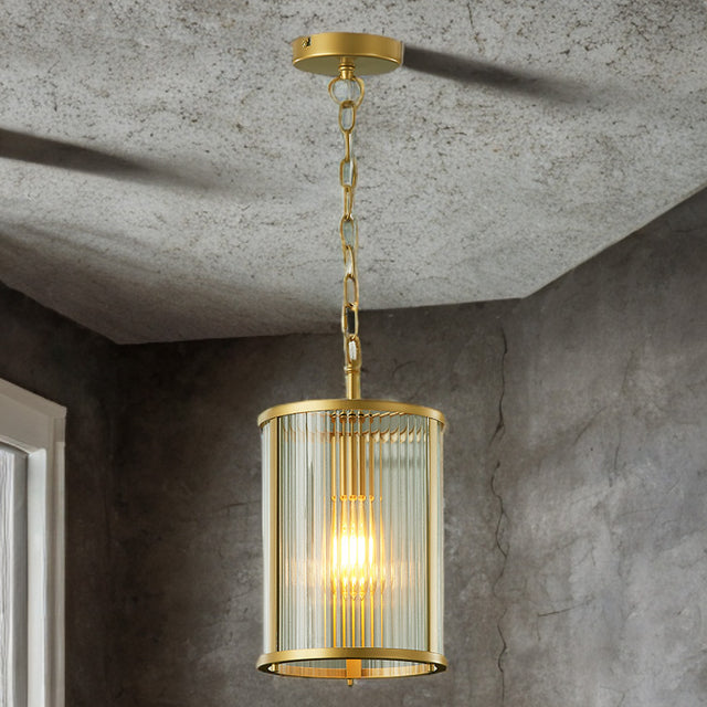 Carter Ribbon Glass Pendant