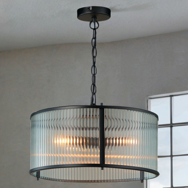 Carter Ribbon Glass Pendant