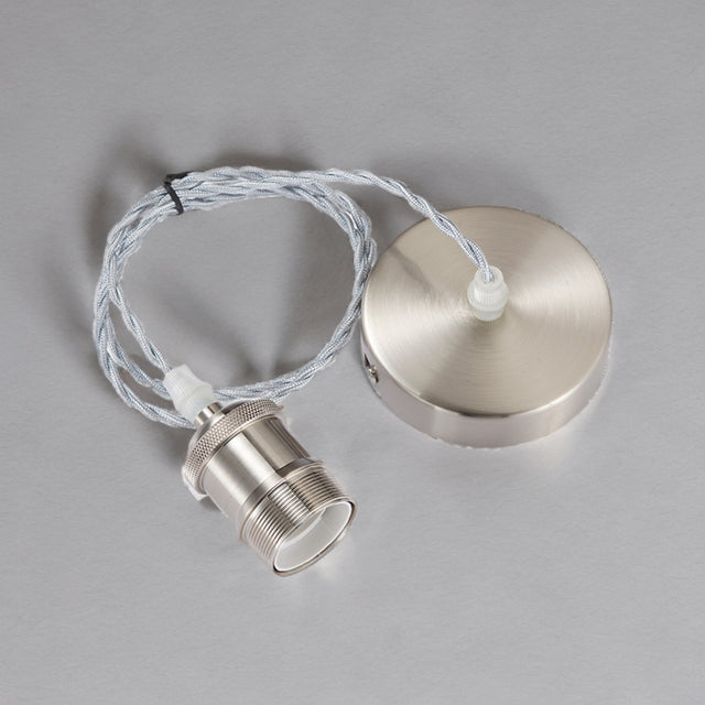 Satin Nickel Braided Cable Suspension