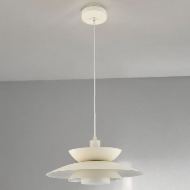 Large Beige Retro Style Metal Pendant