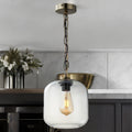 Glass Pendant C/W Suspension