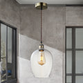 Glass Pendant C/W Suspension