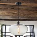 Glass Pendant C/W Suspension