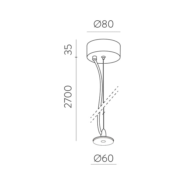 Easy Link Electrified Pendant Kit DALI/Push
