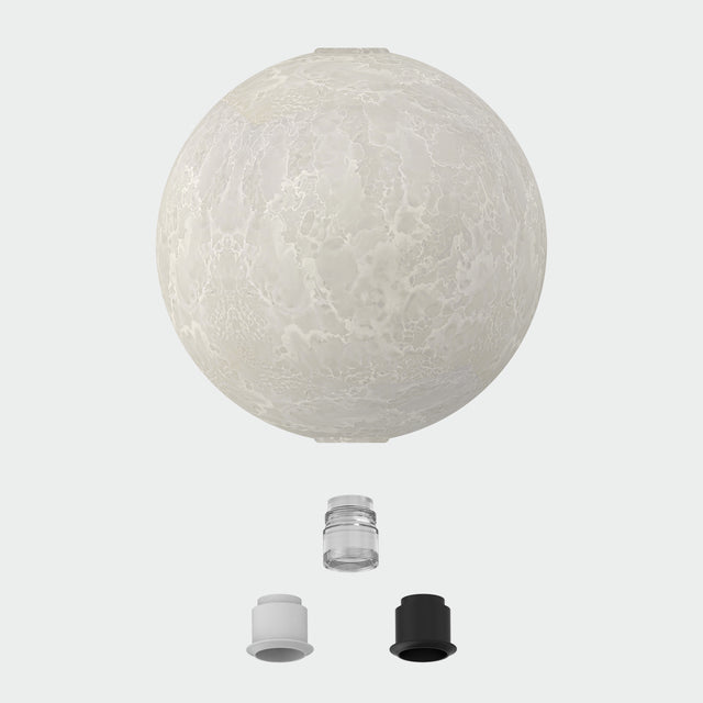 Pipe SLIM 3986S Glass Tulip D200 mm Deco Hazy White