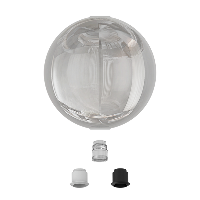 Pipe Slim Tulip Transparent Ball Ø200 mm Deco Kit