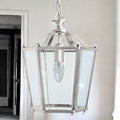 Satin Nickel Panel Lantern