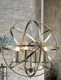 Antique Brass Besca Round Pendant