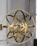 Matt Brass Besca Round Pendant