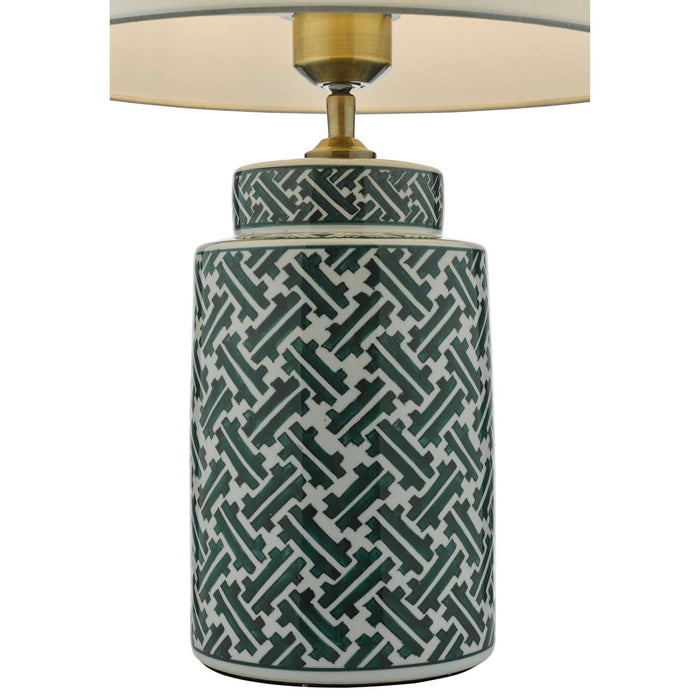 Reese Table Lamp Green Print Base Only