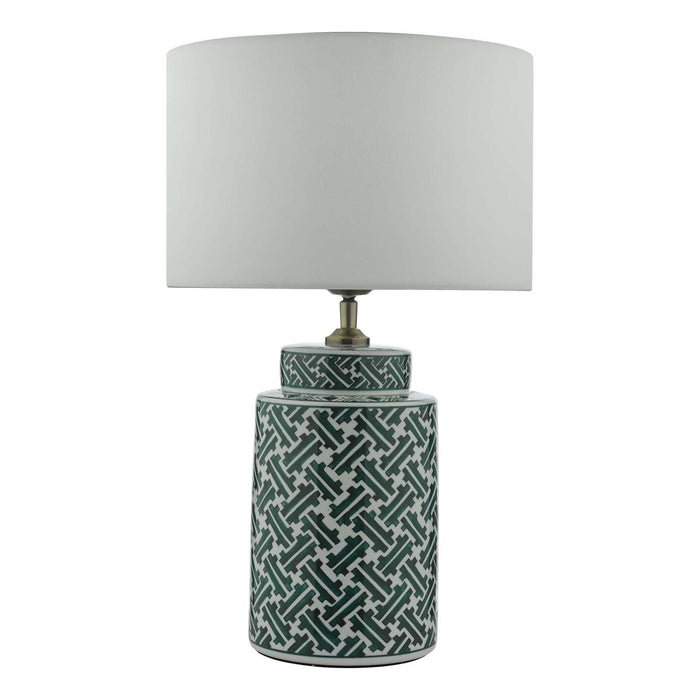 Reese Table Lamp Green Print Base Only