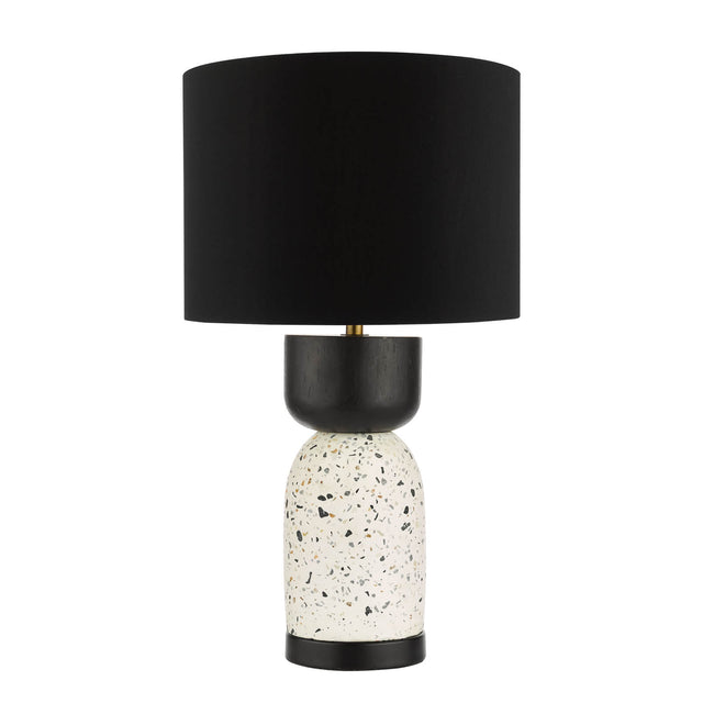 Roja Table Lamp Terrazzo & Black With Shade