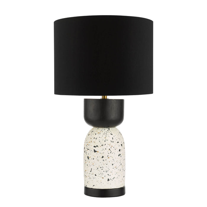 Roja Table Lamp Terrazzo & Black With Shade