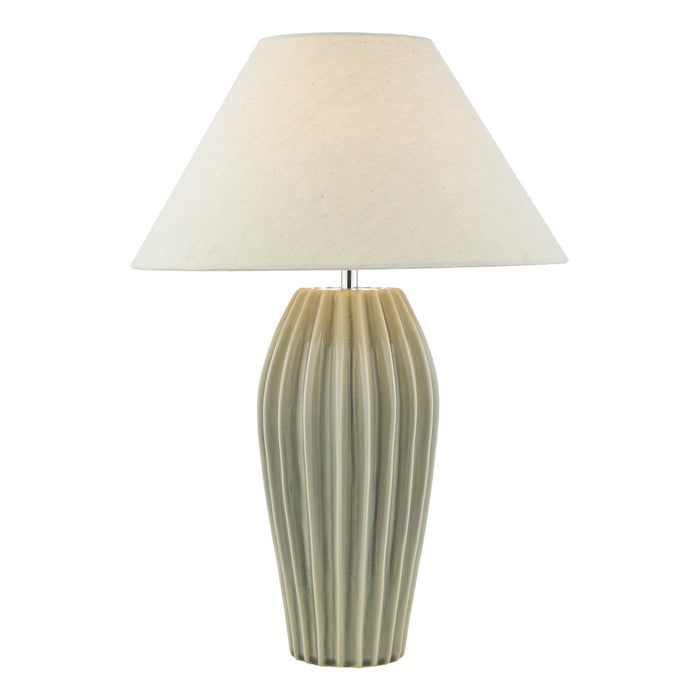 Rosario Table Lamp Grey Crackle Glaze Base Only