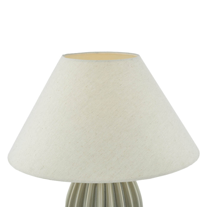 Rosario Table Lamp Grey Crackle Glaze Base Only
