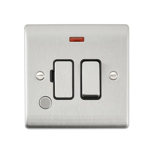 13A Switched Fused Spur Unit with Flex Outlet and Neon