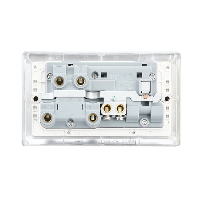 45A DP Cooker Switch with 13A Socket with Neon