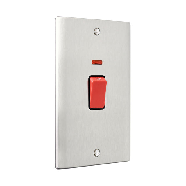 45A Large Plate DP Switch with Neon