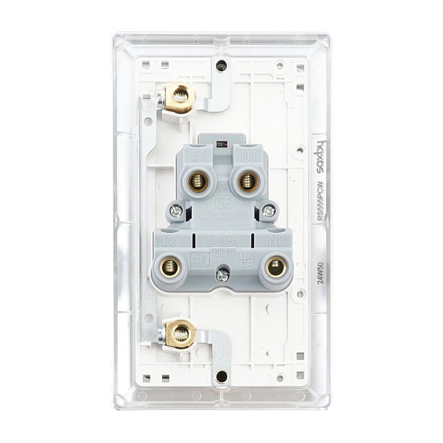 45A Large Plate DP Switch with Neon