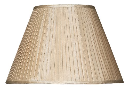 S1086 Taupe Faux Silk Tapered Drum Shade 43cm