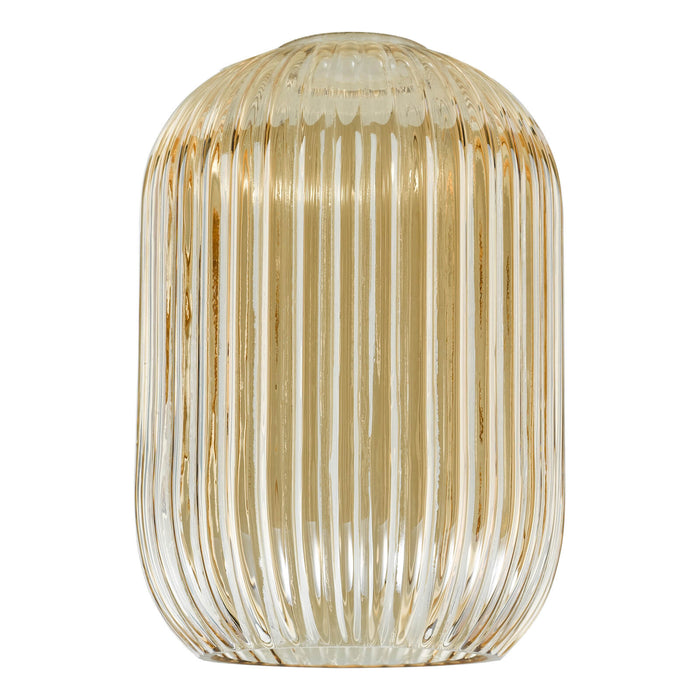 Sawyer Easy Fit Shade Champagne Ribbed Glass