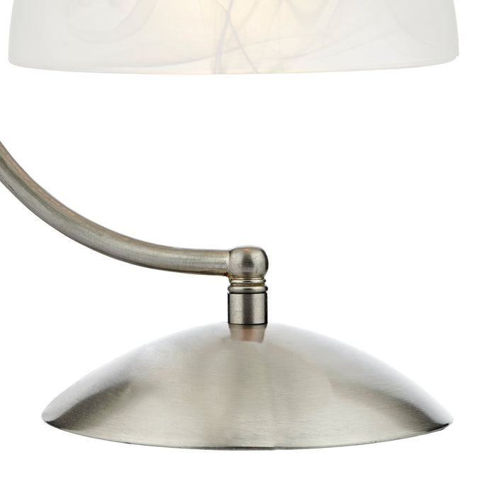 Saxby Touch Table Lamp Satin Chrome Glass
