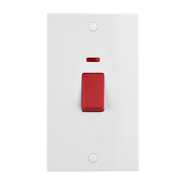 45A Large Plate DP Switch with Neon