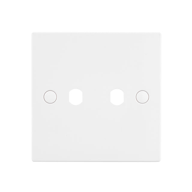 2G Dimmer Plate With Dimmer Caps