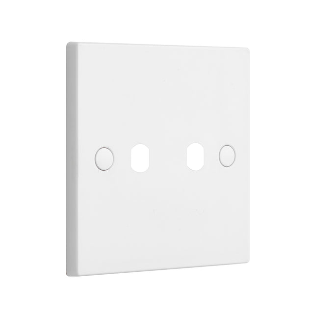 2G Dimmer Plate With Dimmer Caps