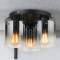 Fading Black Vintage Style Glass Surface Fitting