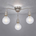 Rion Semi Flush Fiting In Satin Nickel