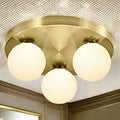 Antique Brass Mini Globes Surface Fitting