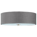 Grey Rouen Semi Flush Pendant In Grey Colour