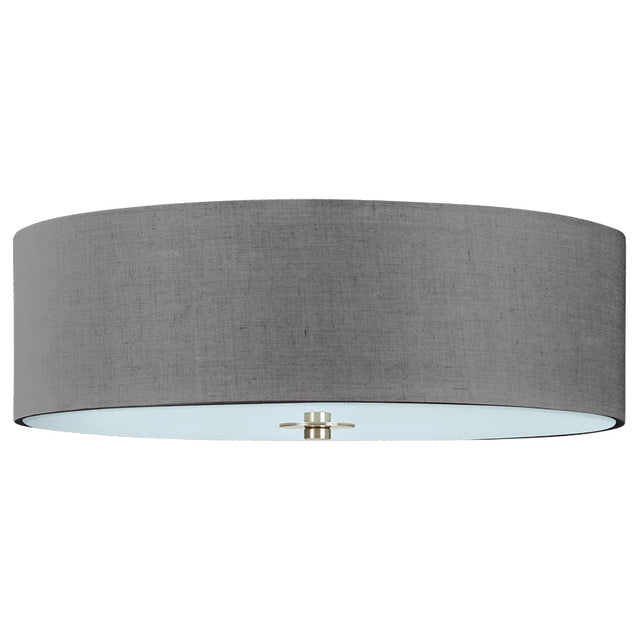 Grey Rouen Semi Flush Pendant In Grey Colour
