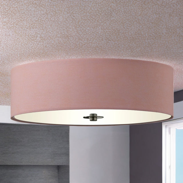 Soft Pink Rouen Semi Flush Pendant