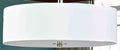 White Rouen Semi Flush Pendant
