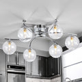6L Blarney Chrome Finish W/Clear  Glass Surface Fitting