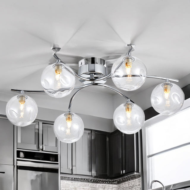 6L Blarney Chrome Finish W/Clear  Glass Surface Fitting