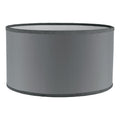 Grey Cotton Drum Shade