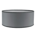 Grey Cotton Drum Shade