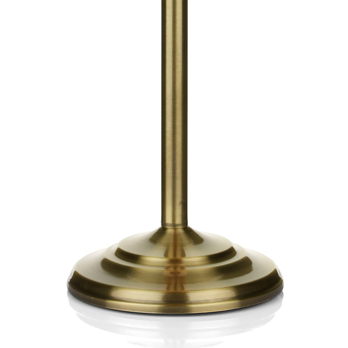 Siam Floor Lamp Antique Brass With Shade (Multipack)