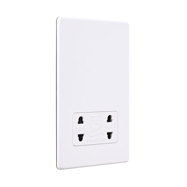 Dual Voltage Shaver Socket