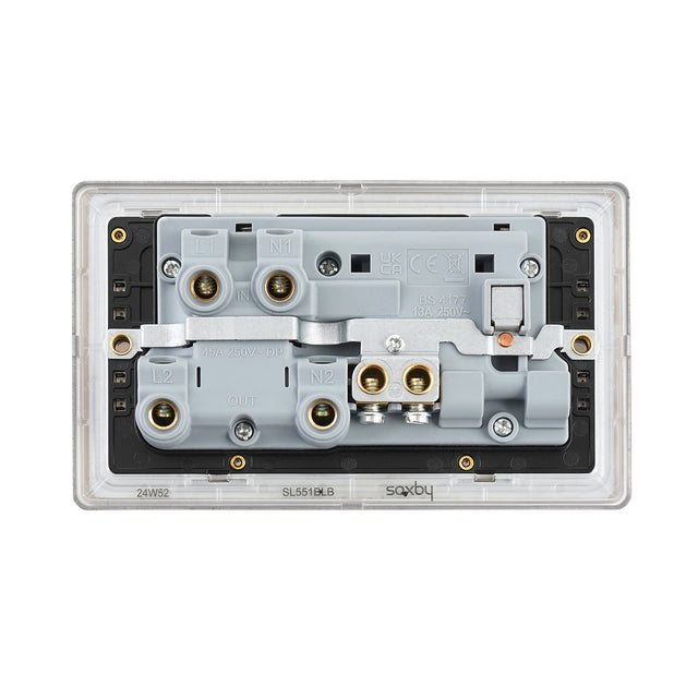 45A DP Cooker Switch with 13A Socket with Neon