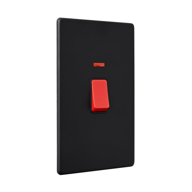 45A Large Plate DP Switch with Neon