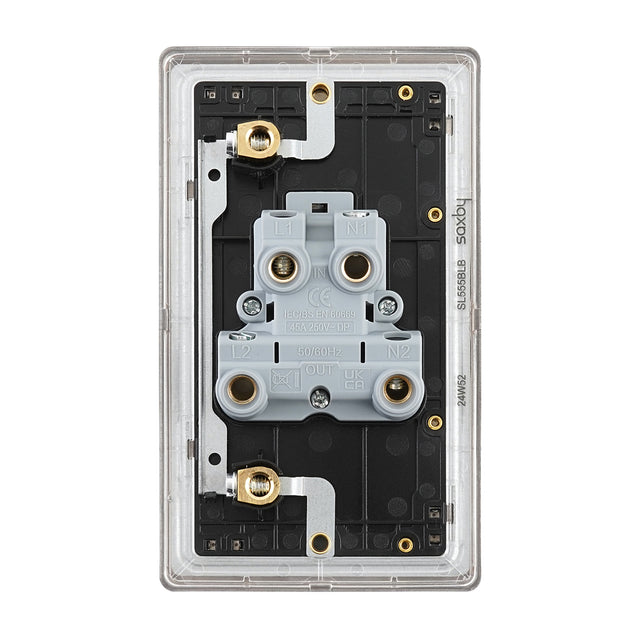 45A Large Plate DP Switch with Neon