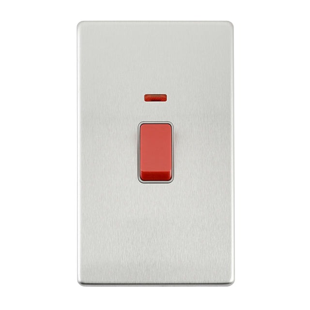 45A Large Plate DP Switch with Neon