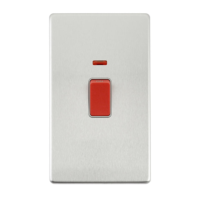45A Large Plate DP Switch with Neon