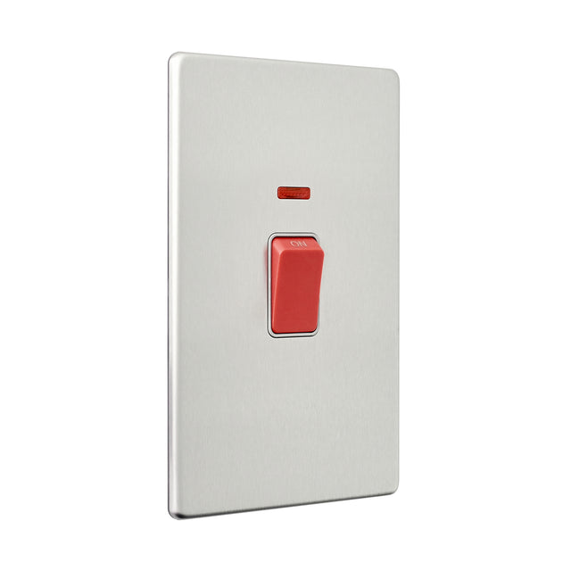45A Large Plate DP Switch with Neon